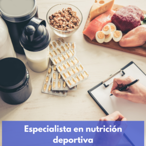 Especialista en nutrición deportiva